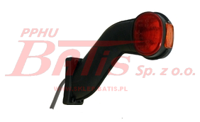 LAMPA aspock OBRYSOWA PRAWA BIAŁO-POMARAŃCZOWO-CZERWONA aspock