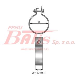 OBEJMA RURY WYDECHOWEJ (FI-65,50mm) MAN 8/9-560/561/6/8-L01/02//8/9-L03> dinex