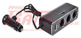 GNIAZDO Z ZAPALNICZKĄ PODŚWIETLANE 12V