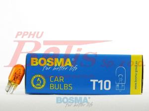 ŻARÓWKA bosma BEZOPRAWKOWA 12V/5W WY5W POMARAŃCZOWA AMBER