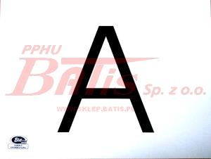 TABLICA kraj WYRÓŻNIAJĄCA 'A'  / wkładka / wymiar 300*400 /