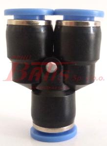 SZYBKOZŁĄCZE niebieskie TRÓJNIK 16*16*16MM