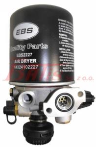 OSUSZACZ ebs POWIETRZA JEDNOKOMOROWY Z GRZAŁKĄ 24V 12,3BAR MERCEDES ACTROS