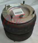 PODUSZKA meritor / prawa TYLNA ZAWIESZENIA FD138-18 1/2 M10 / kpl. z okuciami / otwór z wlotem w górnej płycie / 7,50kg /
