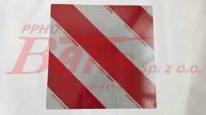 TABLICA WYRÓŻNIAJĄCA 423*423MM  PONADGABARYTOWA DIN 30710   bez wężyka  / 1 sztuka / Odblaskowość  Foli dedykowana na całą Europę / Folia najwyższej odblaskowości /