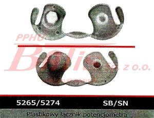 ŁĄCZNIK POTENCJIOMETRU PLASTIKOWY - / GRUBY FREZ /  btp