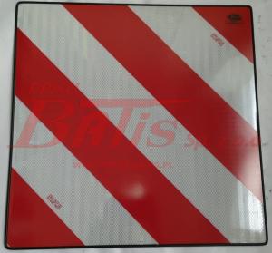 TABLICA WYRÓŻNIAJĄCA 500*500MM PRAWA PONADGABARYTOWA 500*500 z wężykiem / odblask  - 30710 na Europę /