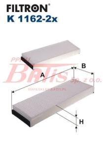 FILTR filtron KABINY K-1162X2