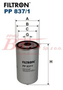 FILTR filtron PALIWA PP-837/1