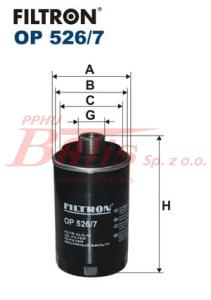FILTR filtron OLEJU OP-526/7 AUDI A5