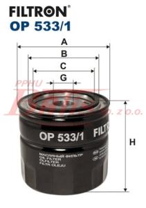 FILTR filtyron OLEJU OP-533/1