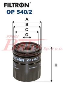 FILTR filtron OLEJU OP-540/2 PEUGEOT ZAMIENIA OP-543/1***