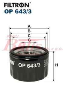 FILTR filtron OLEJU OP-643/3