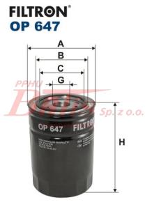 FILTR filtron OLEJU OP-647