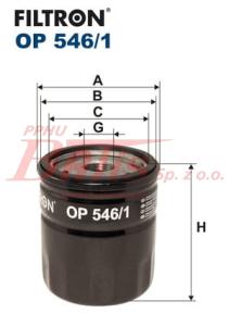 FILTR filtron OLEJU OP-546/1
