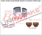 KPL. ŁOŻYSK unb Z PANEWKAMI I ROLKAMI ELSA / łożyska z mocowaniem /      Zastosowanie: DUCO/ ELSA1/ ELSA2/ ELSA195 / ELSA225