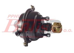 SIŁOWNIK btp PODNOSZENIA OSI / MEMBRANA 36 / z rolką  w widełkach / 