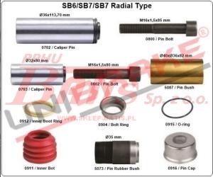 KPL.NAPRAWCZY unb PROWADNIC KNORR SERIA SB tuleja gumowo metalowa ma  35mm    KNORR - SB6-SB7 KNORR: K001532 SCANIA / MAN  TGA / TGX /