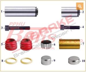 KPL. NAPRAWCZY unb PROWADNIC ZACISKU  HAMULCOWEGO KNORR   Zastosowanie: SN6 | SN7 | SK7 / notatka co zawiera zestaw /