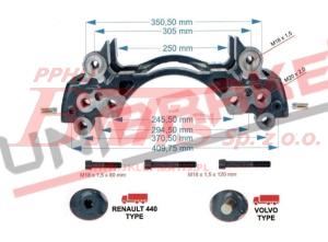 JARZMO unb ZACISKU HAMULCOWEGO meritor VOLVO / RVI / RENAULT  /  z bolcami /