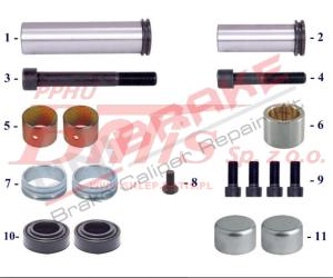 KPL.NAPRAWCZY unb PROWADNIC ZACISKU HAMULCOWEGO MAN TGA    / Zastosowanie: ELSA2 /