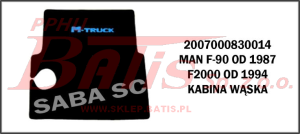 DYWANIK Z MATERIAŁU, TUNEL, MAN F-90 od 1987, F2000 od 1994 kabina wąska