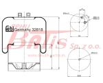 PODUSZKA febi ZAWIESZENIA  KPL.Z DZWONEM//2xKRÓCIEC Z WLOTEM//MERCEDES-ACTROS// VOSS 232/