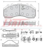 KPL.KLOCKÓW fomar HAMULCOWYCH 29202 SCANIA / DAF / MERCEDES / SAF/ BPW/ IVECO / MAN