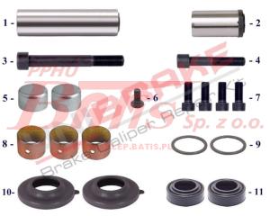 KPL.NAPRAWCZY unb ZACISKU HAMULCOWEGO MERITOR ELSA 2 ZEST.SWORZNI,SRUB I USZCZELEK