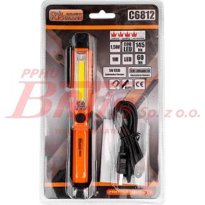 LATARKA richmann DŁUGOPISOWA LED / 1,5W   1W / AKUMULATOROWA / uchylna magnetyczna podstawa  / ładowana z usb / akumulator: 305979 /