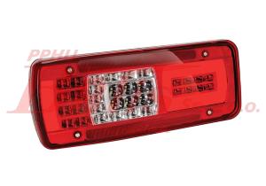 LAMPA vignal / lewa TYLNA LED 24V Z SYGNAŁEM COFANIA LC11 IVECO STRALIS, TRAKKER 03/2016 / złącze 8 pin hdscs / prawa 235052 /