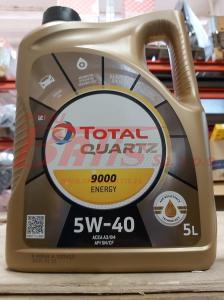OLEJ total / 5 litrów 5W40 QUARTZ ENERGY 9000 -  / sprzedawany  na sztuki / opakowanie 5 litrów /