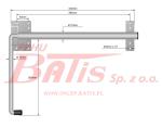 TRZYMACZ sls DRZWI-KRÓTKI-CYNKOWANY PODWIESZANY L-430 MM/10 otworów FI-6 MM