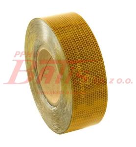 TAŚMA vignal / żółta ODBLASKOWA ZÓŁTA  / odcinek  50 metrów / sprzedawana na sztuki / E13 /