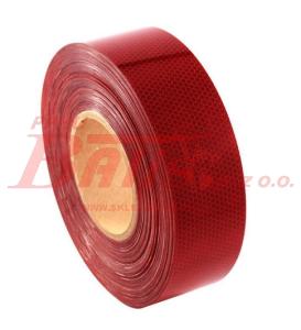 TAŚMA vignal / czerwona ODBLASKOWA / odcinek 50 metrów / sprzedawana na sztuki / E13 /