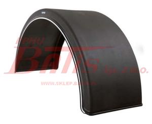 BŁOTNIK domar NA KOŁA POJEDYŃCZE B-430MM/ L-1900MM / R-650MM / S-1300MM // Z BIAŁYM PASKIEM