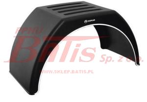 BŁOTNIK domar TYLNY PEŁNY SKRZYNIOWY (PŁASKA GÓRA) B-450M / L-1480MM / R-400MM / S-915MM / H-460MM / F-400MM / z białym paskiem /