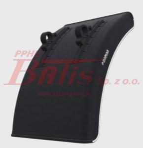 BŁOTNIK domar PLASTIKOWY TYLNY 670MM Z MOCOWANIEM  BIAŁYM PASKIEM / B-670 / L-700 / R-630 / S-670 / H-145 /