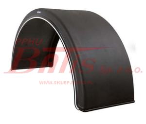 BŁOTNIK domar PLASTIKOWY TYLNY 600MM BEZ MOCOWANIA  / B-600 / L-1700 / R-550 / S-1100 / H-540 / BEZ MOCOWANIA /