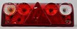 LAMPA schmitz / lewa TYLNA EUROPOINT II LEWA Z TRÓJKĄTEM / schmitz / 5 gniazd - jedno po srodku okrągłe i  4 owalne po bokach /  25-6430-507 WTYCZKA AMP2-KR/W / prawa strona po indeksem  172593 /