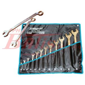 KLUCZE jobi PŁASKO-OCZKOWE ODGIĘTE / 24 elementy  /