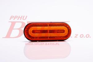 LAMPA fristom / żółta OBRYSOWA LED 12-36V / z odblaskiem / wiązka elektryczna o długości: 0,5MB / mocowanie na płasko, uchwyt kątowy / biała 258318 / czerwona 258319 /