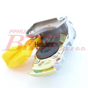 ZŁĄCZE haldex TWARDE EURO ŻÓŁTE M16*1,5 Z FILTREM  ZLACZE KONTR. - PROTECT-O / zamyka się automatycznie po odłączeniu / z filtrem /