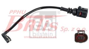 CZUJNIK febi ZUŻYCIA KLOCKÓW HAMULCOWYCH / Ilość połączeń: 2 / Ciężar [kg]: 0,015 / Długość przewodu [mm]: 178 /