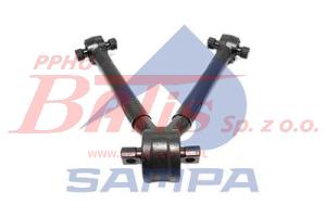 DRĄŻEK sampa REAKCYJNY TRÓJKĄTNY MERCEDES ACTROS, ACTROS MP2 / MP3, AROCS, AXOR 2 04.97-// L-2*621,5/ D1-2*25/B1-152//D2-2*23//B2-130