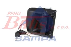 KLAMKA sampa DRZWI ZEWNĘTRZNA LEWA Z KLUCZYKAMI MAN TGA/TGX/TGS   / klamka kpl. z wkładką  /