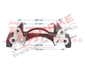 WSPORNIK unb JARZMO ZACISKU HAMULOWEGO SN6592 SN6602