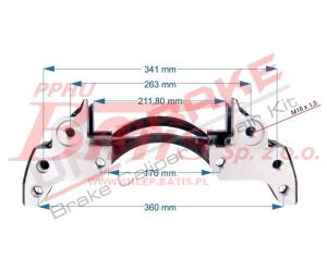 WSPORNIK unb ZACISKU HAM.WABCO PAN19 PRAWY 8-OTWORÓW 360 mm