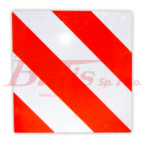 TABLICA WYRÓŻNIAJĄCA 500*500MM PONADGABARYTOWA 500*500 bez wężyka / połysk - stosowana na Kraj /