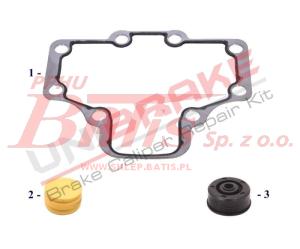 KPL. USZCZELEK  unb SAMOREGULATORA WABCO  WABCO 17,5,19,5,22   / uszczelka stalowa   korek żółty   korek czarny /